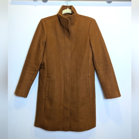 Old Navy Jackets & Blazers - Brown Longline Funnel Neck Coat Size Small